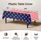 American Flag Plastic Tablecloth 54 by 108 Inches Patriotic Party Decor